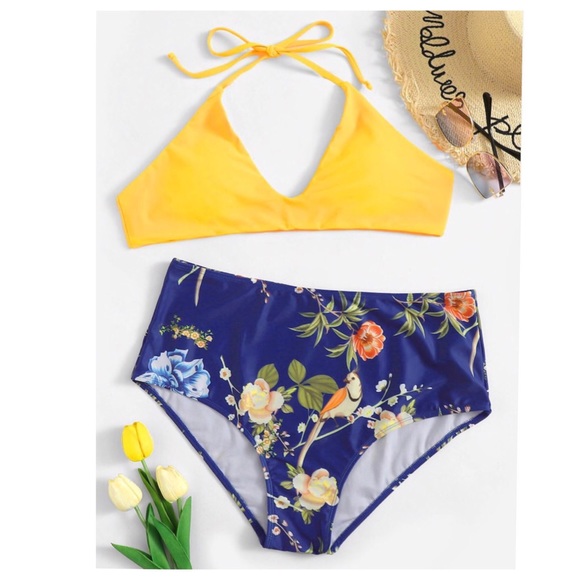 Other - 🌟SALE➕Floral Print High Waist bikini